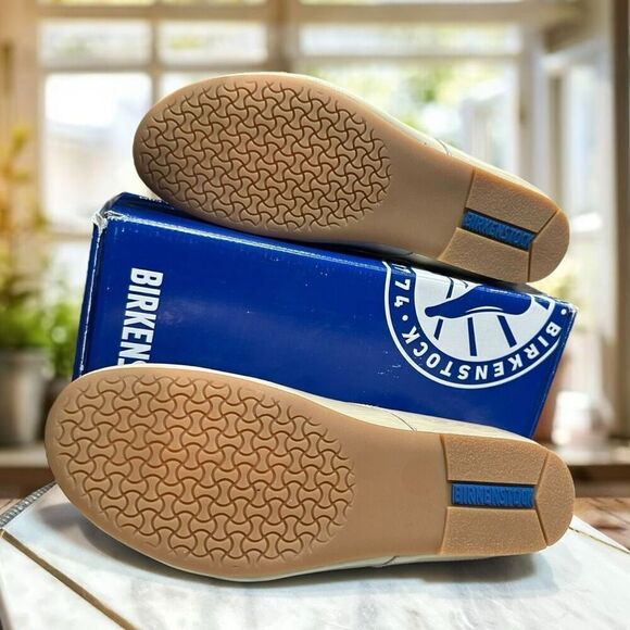 Birkenstock Saunders Durby Napa Leather Lace-Up Oxford Shoes Cloud Patent (New) main image 10